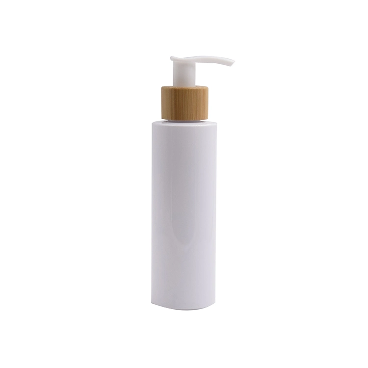 Wholesale 250ml Bamboo Plastic Square Rectangle Pet Bottle