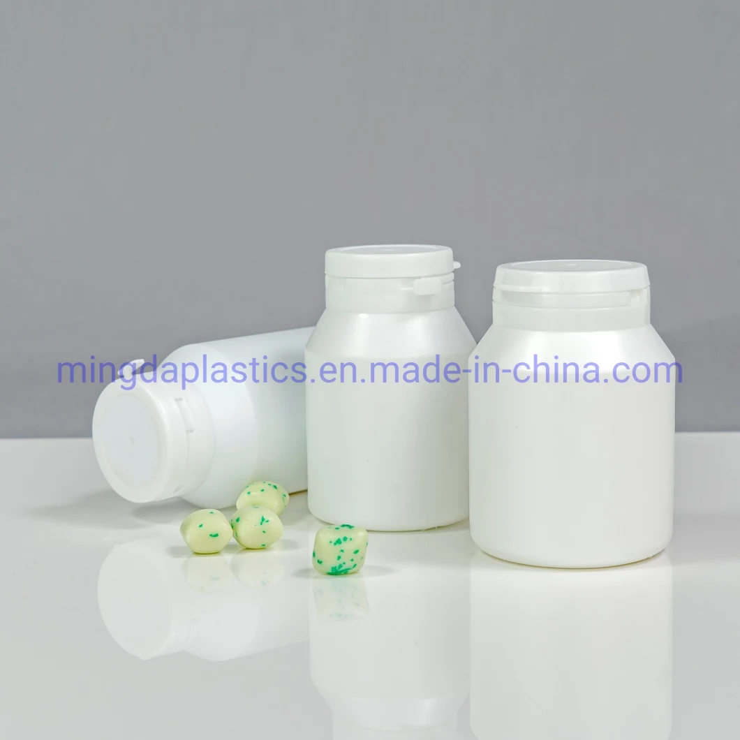 Oxygen Resistance Food Grade HDPE Tamper Evident Sloping Shoulder Plastic Packaging Bottle