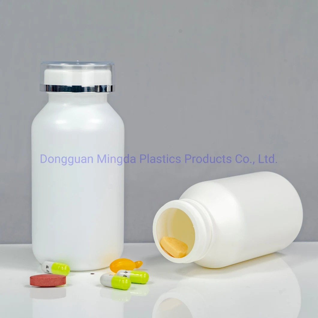 New Arrival 38mm Neck Finished High Density Empty Oxygen Resistance Sloping Shoulder Pill Capsule Tablets Supplement Plastic Bottle