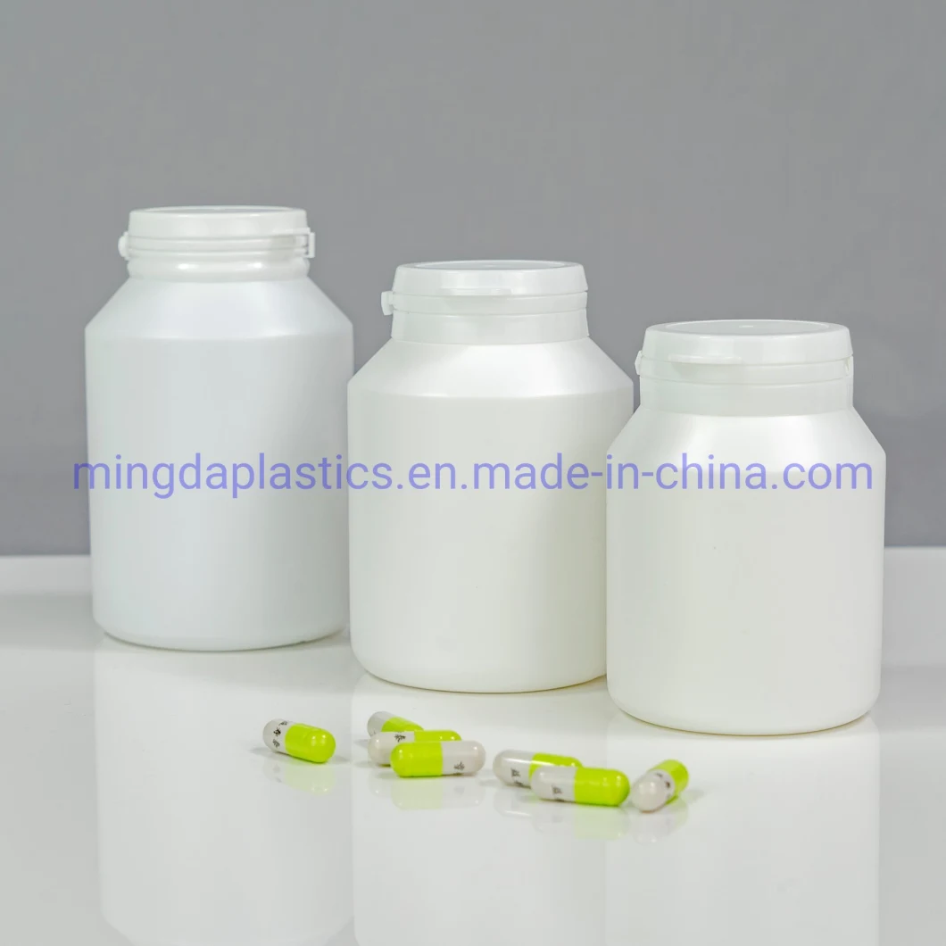 Oxygen Resistance Food Grade Tamper Evident Sloping Shoulder Empty Plastic Packaging 450ml HDPE Bottle