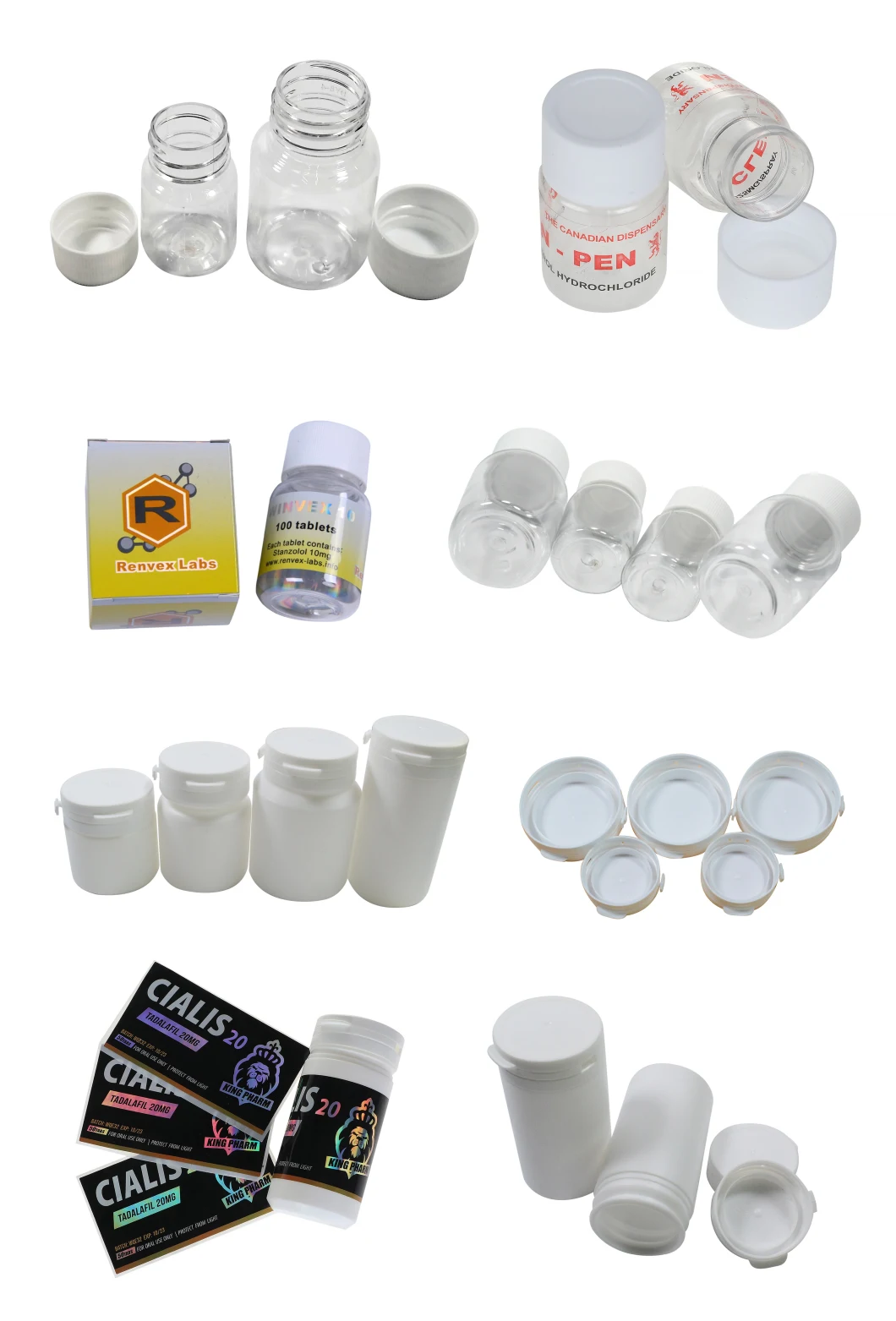 Small Plastic Matte Black Soft Touch HDPE Bottle Capsule Packaging Pill Capsule Jars with Screw Lid