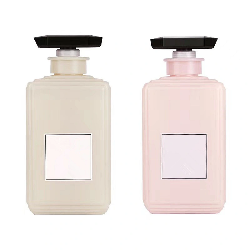 300ml 500ml Square Shaped Shampoo Plastic Bottle Conditioner Pet Plastic Container Cosmetic Bottle Lotion Plastic Bottle