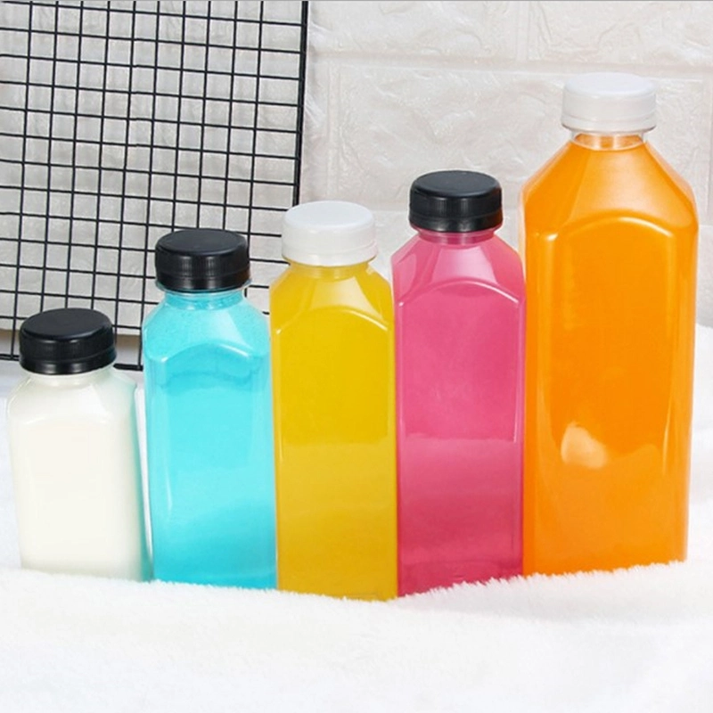 Wholesale 120ml 200ml 6oz 250ml 8oz Square Pet Plastic Bottle with Black White Tamper Proof Cap