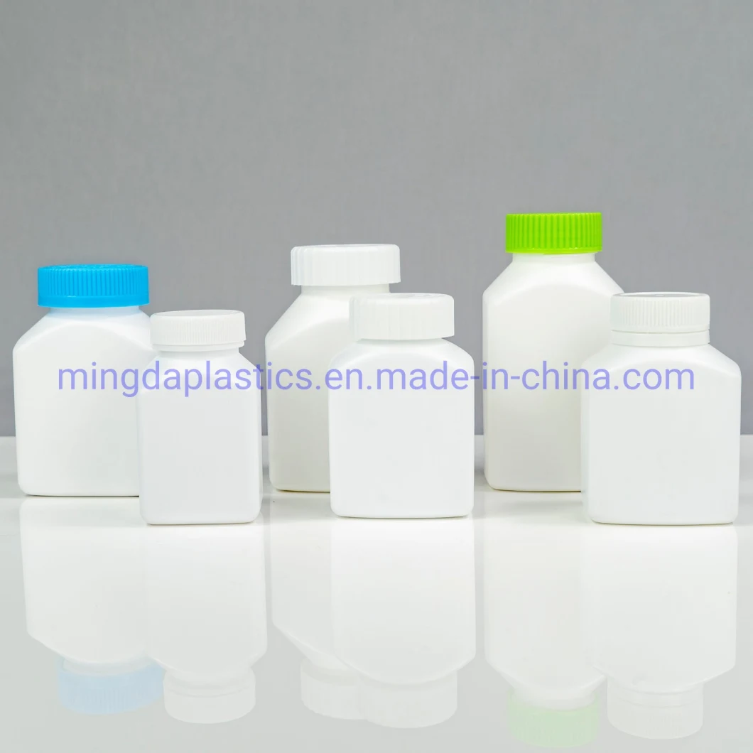 150ml Eco-Friendly Square Customized Food Medicine Grade Empty Plastic HDPE Bottle