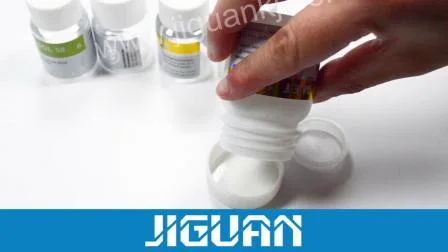 Embalagem de plástico para medicamentos à prova de crianças HDPE branco claro preto 15ml/20ml/30ml/100ml frasco de plástico para comprimidos recipiente para cápsulas para produtos farmacêuticos